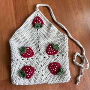 Crochet Strawberry Book Cover
